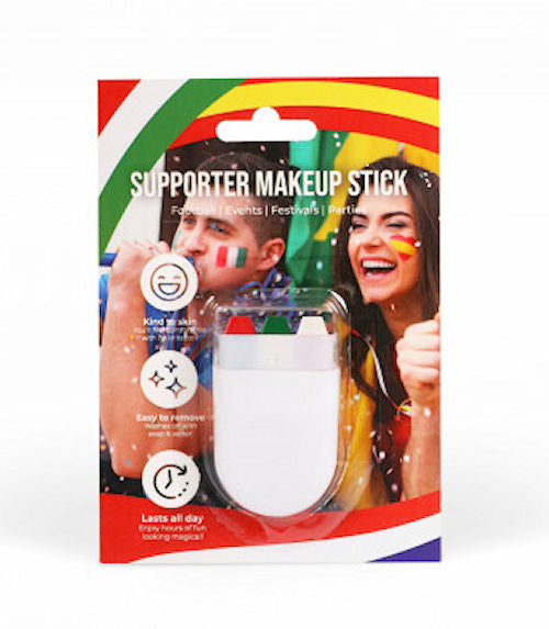 Wales Make Up Stick – Red Green & White Face Paint Stick Easy Application Accessory Sports Events National Celebrations