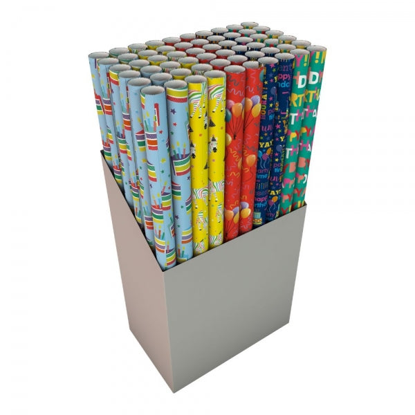 Kids Birthday 300cm x 70cm Giftwrap Roll