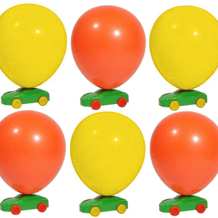 Balloon Racing Cars - 6 Pack