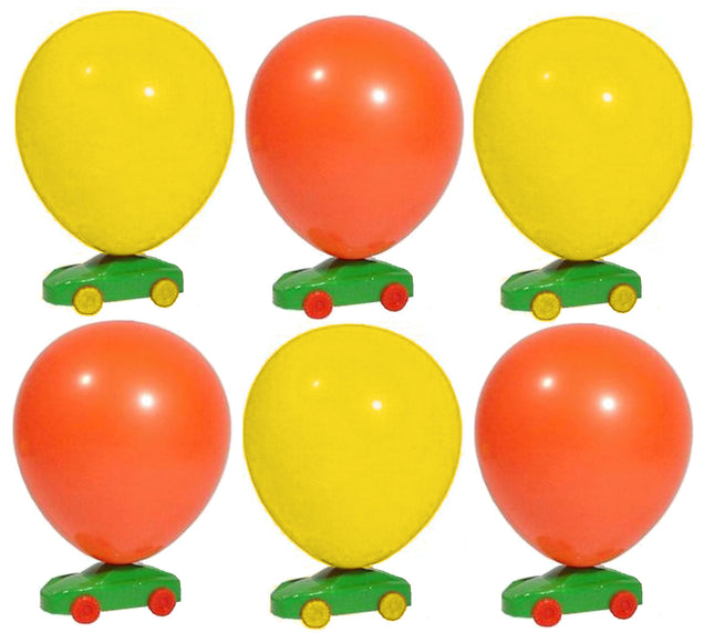 Balloon Racing Cars - 6 Pack