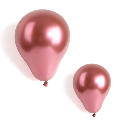 Metallic Red 12" Latex Balloons – 50 Pack
