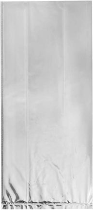 Silver Foil Cellophane Gift Bags - 10 Pack