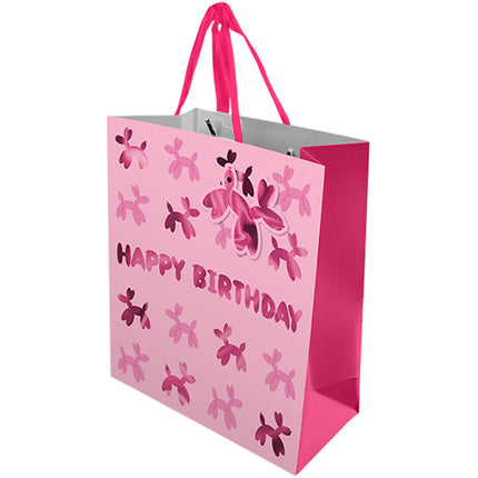 Children's Medium Gift Bag - Doggy Design 25.2cm x 21.3cm