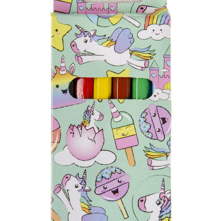 Unicorn Halfsize Colouring Pencils - 6 Pack