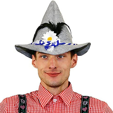 Adult Grey Bavarian Seppel Hat