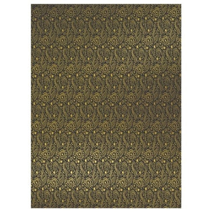 5 Black & Gold Foiled A4 Card Sheets