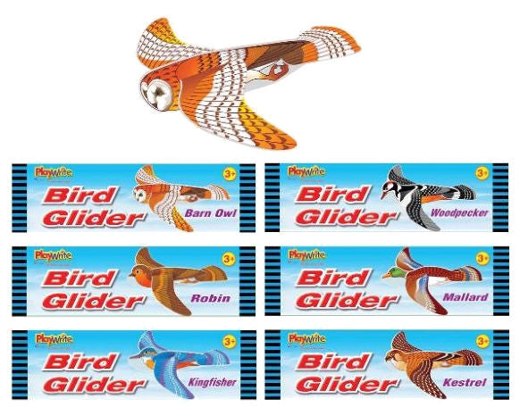 Bird Polystyrene Plane Gliders - 6 Pack
