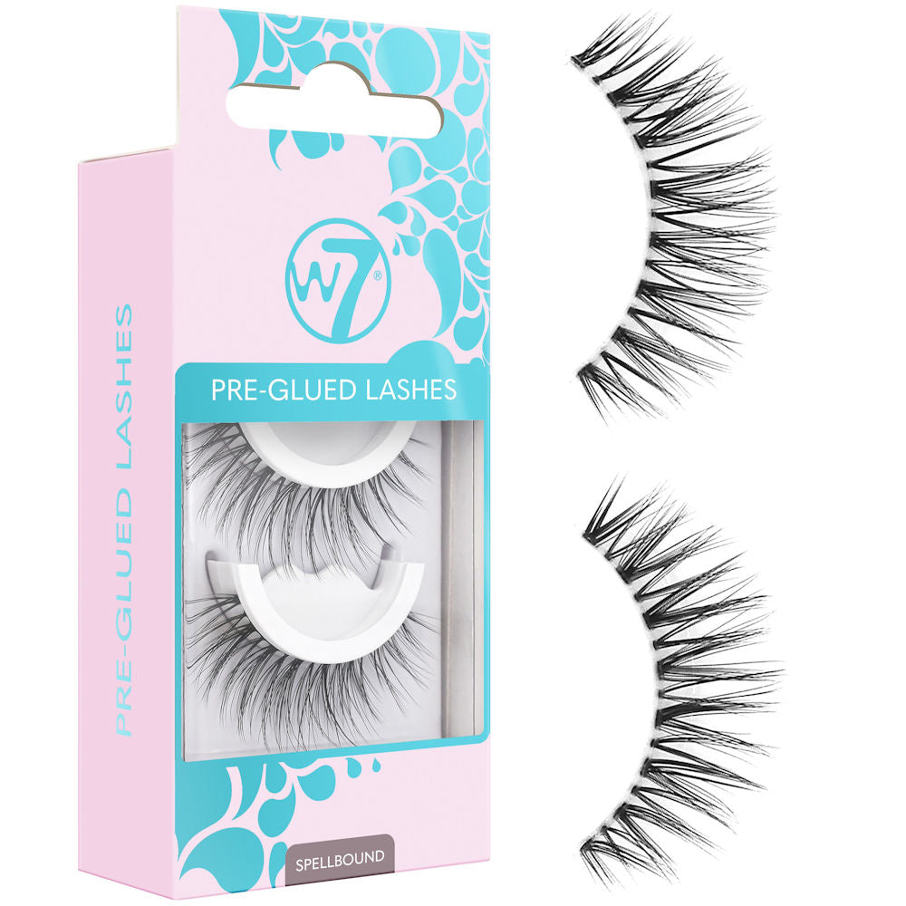 W7 Cosmetics Pre-glued False Eyelashes - Spellbound Lightweight Natural Look Easy Application Reusable