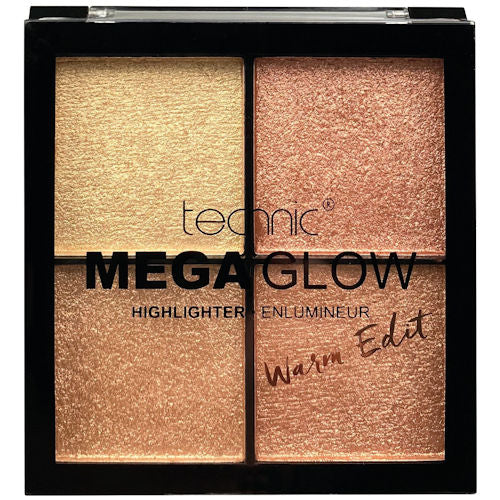 Technic Cosmetics Mega Glow Highlighter Quad - Warm Edit