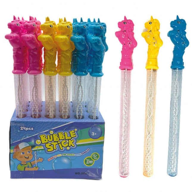 Unicorn Bubble Swords & Wands - 24 Pack