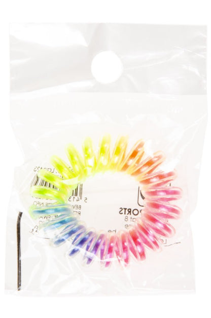 6 Stretchy Rainbow Hair Bobbles