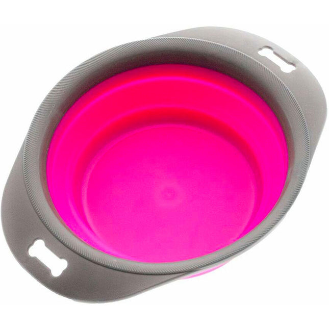 Collapsible Pet Feeding Bowl - Pink