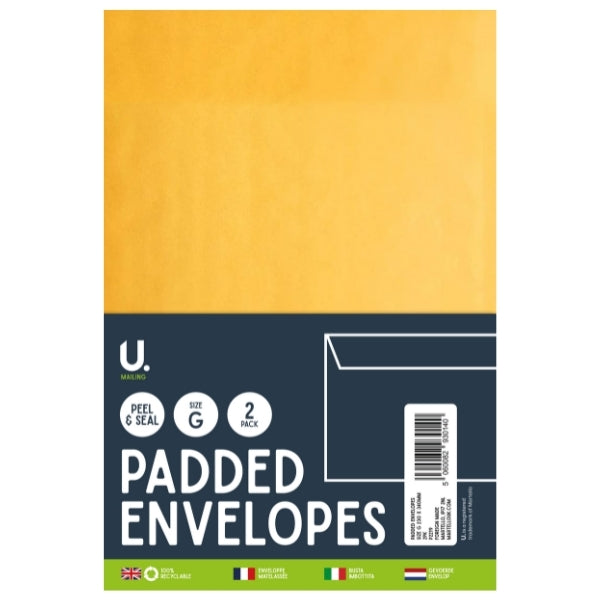 2 Size G Padded Envelopes