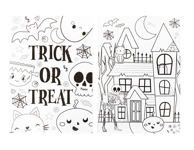 A4 Halloween Colouring Posters