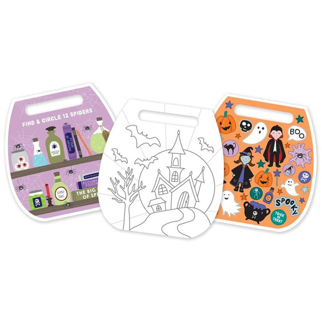 Halloween Carry Colouring Book - Pumpkin Design Spooky Fun Activity Kids
