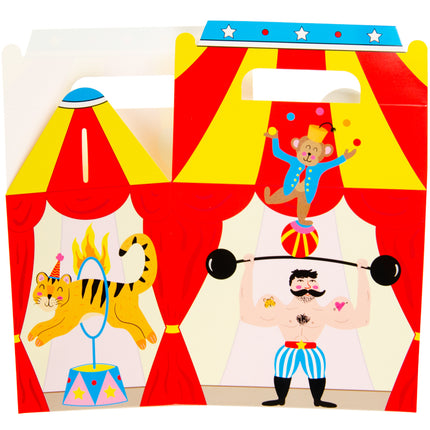 Circus Party Food Lunch Boxes - 6 Pack