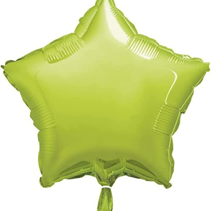 Lime Green 18" Star Foil Balloon