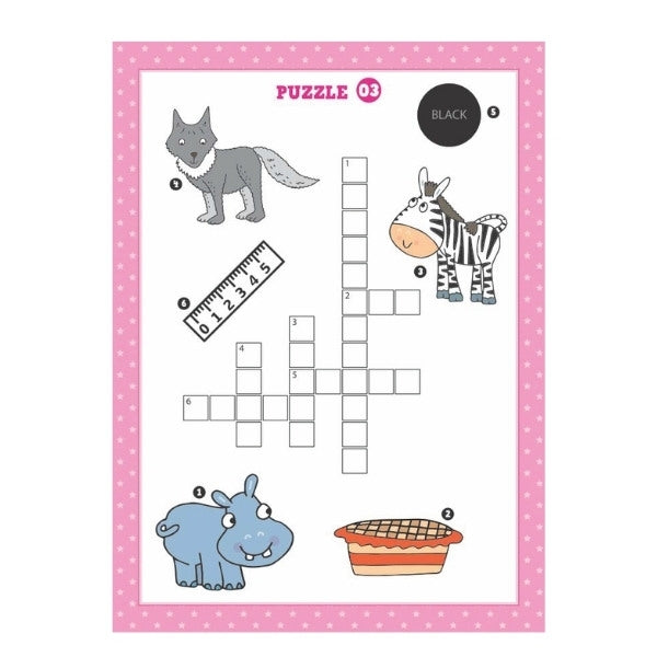 Kids Picture Crossword Puzzle Book - Single Assorted