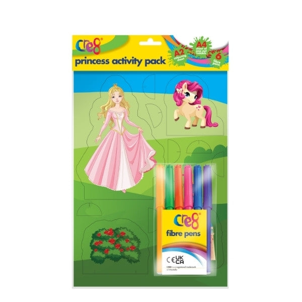 Princess Activity Pack & 6 Fibre Pens