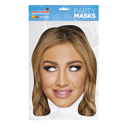 Lauren Goodger Party Mask – Full Face Cardboard Mask Eye Cut-Outs Parties