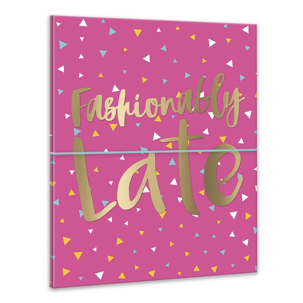 Fashionably Late Photo Album Holds 40 4x6 Photos - Cosmic Design for Memories Compact Durable Keepsake