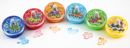 Animals Spinning Top Stampers - 6 Pack