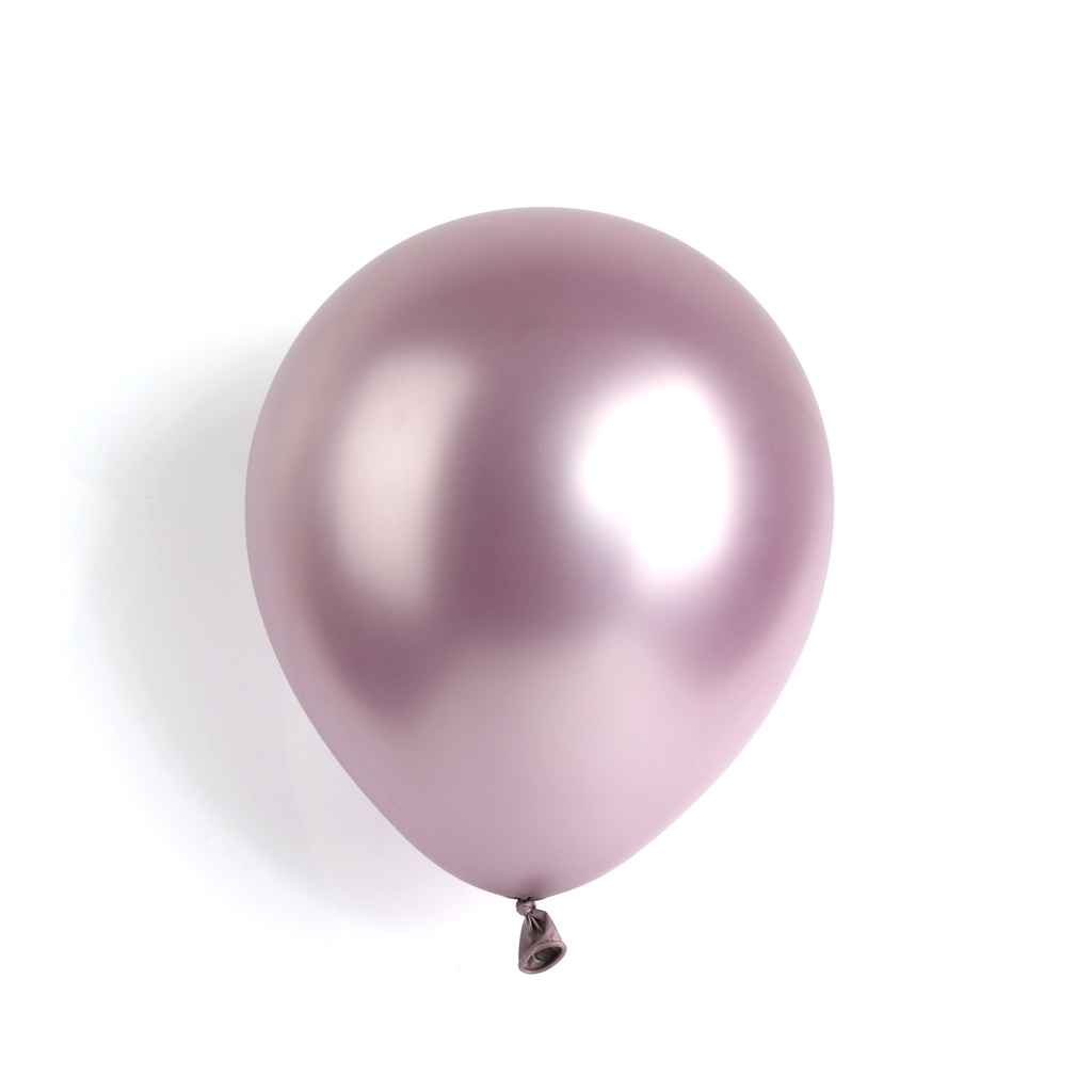 50 Metallic Pink 7" Latex Balloons – Elegant Shiny Party Decorations Weddings Baby Showers Birthdays