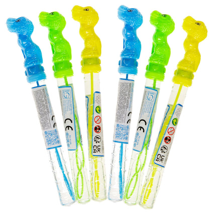 Dinosaur Bubble Wand Swords - 6 Pack