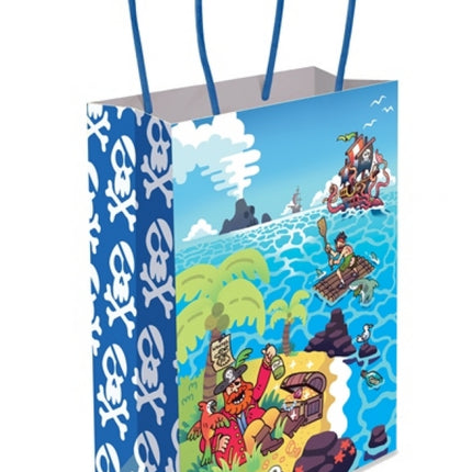 Pirate Paper Handle Bags - 6 Pack