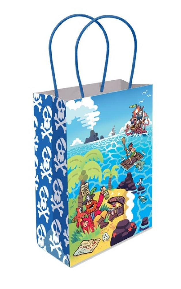 Pirate Paper Handle Bags - 6 Pack