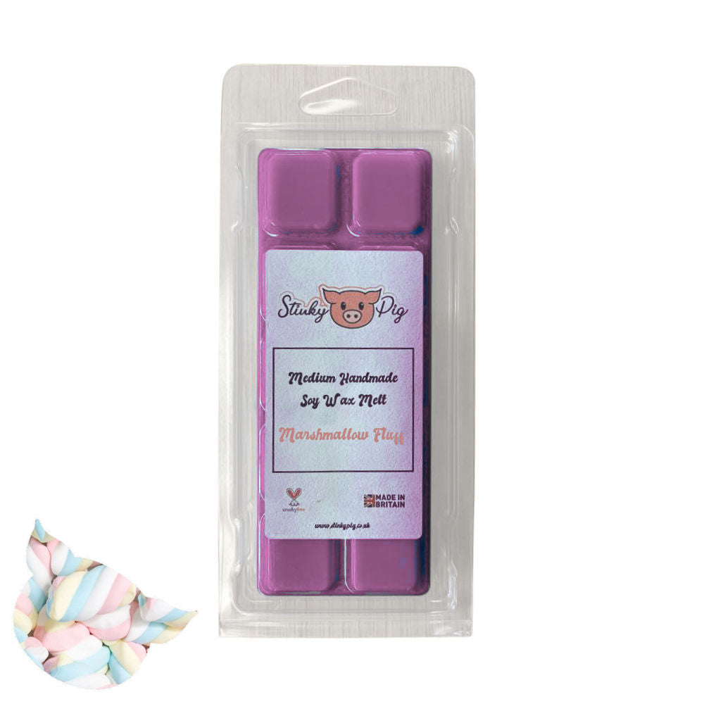 Stinky Pig Highly Scented Soy Wax Melt Clam - 50g Marshmallow Fluff