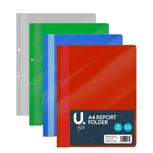 A4 Report Folders - 4 Pack