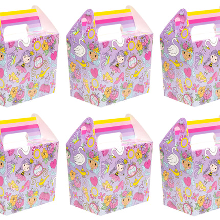 Princess Party Food Lunch Boxes - 6 Pack