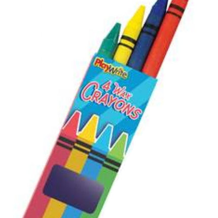 4 Mini Coloured Wax Crayons