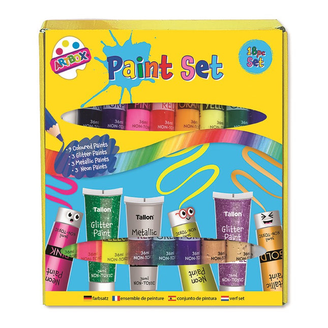 18 Piece Craft Paint Set