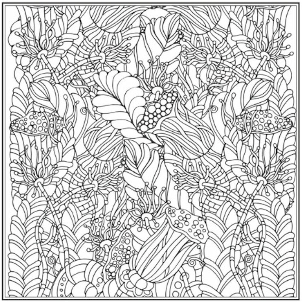 Beautiful Happy Advanced Colouring Book - Single Assorted Intricate Designs High Quality Relaxation