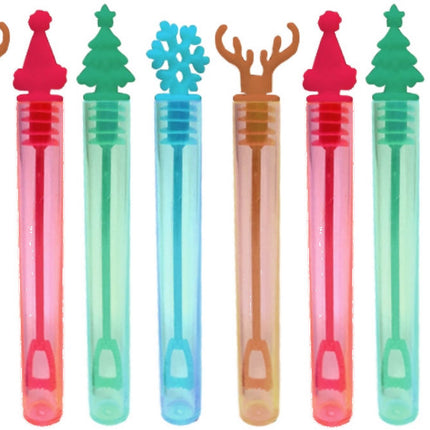 Christmas Bubble Tubes - 12 Pack