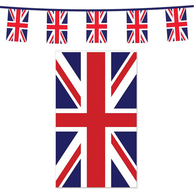 Union Jack Square Bunting - 6 Flags