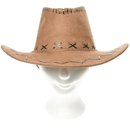 Leatherlook Cowboy Hat - Assorted