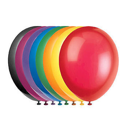 Assorted Crystal Latex Balloons - 50 Pack