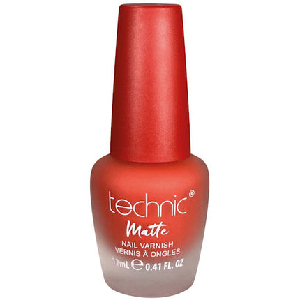 Technic Cosmetics Matte No Shine Nail Polish - Bright Orange Matte Pumpkin Spice