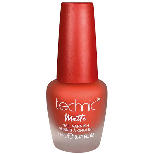 Technic Cosmetics Matte No Shine Nail Polish Bright Orange - Matte Pumpkin Spice