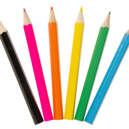 Sea Animal Halfsize Colouring Pencils - 6 Pack