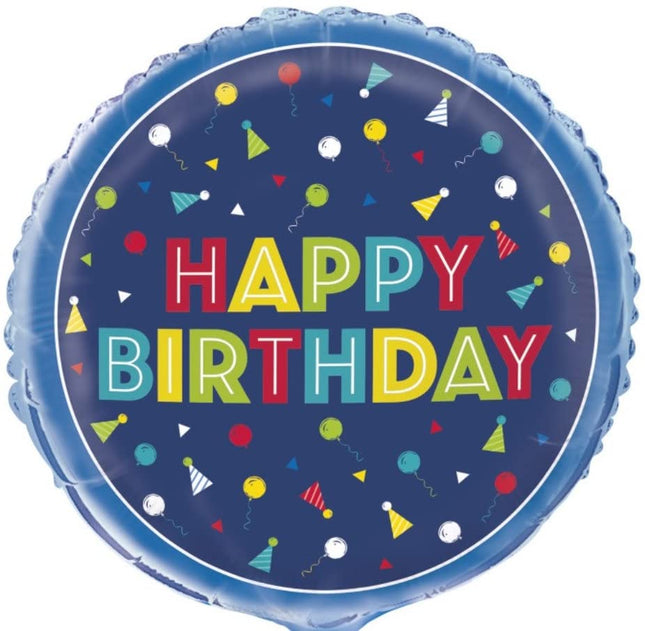 Happy Birthday Peppy 18" Round Foil Balloon