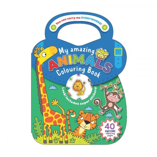 Animals/Monsters Colouring & Sticker Bag Book