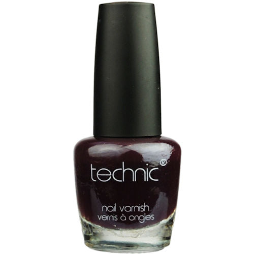 Technic Cosmetics Glossy Glitter Nail Polish Morello 12ml - Nail Beauty Sparkle Glamour Colour