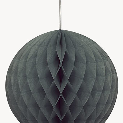Black 8" Honeycomb Ball Decoration