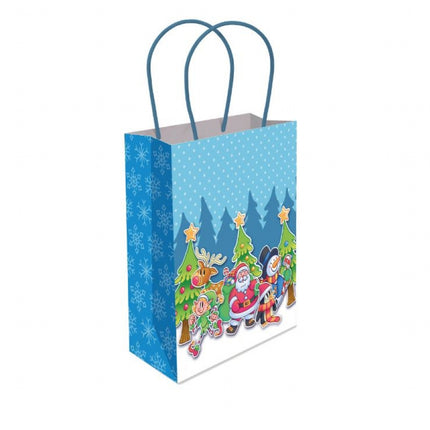 Christmas Paper Handle Bags - 6 Pack