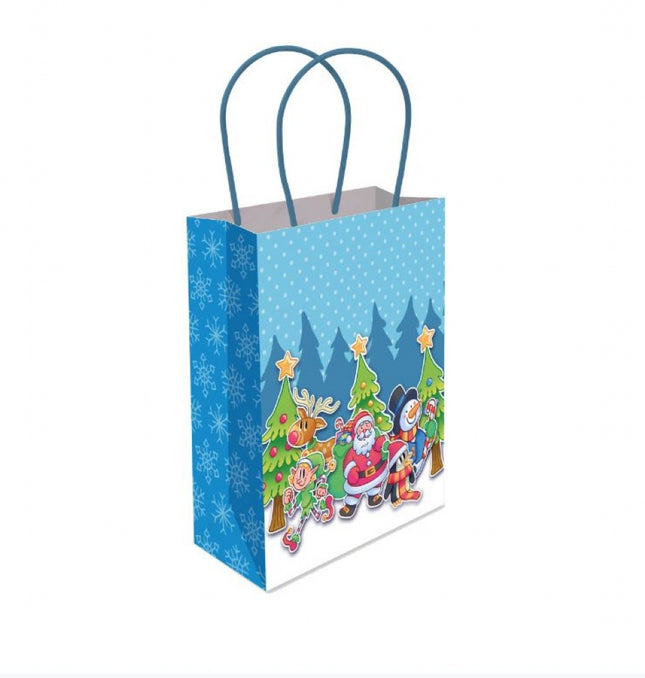 Christmas Paper Handle Bags - 6 Pack
