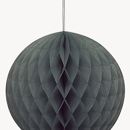 Black 8" Honeycomb Ball Decoration